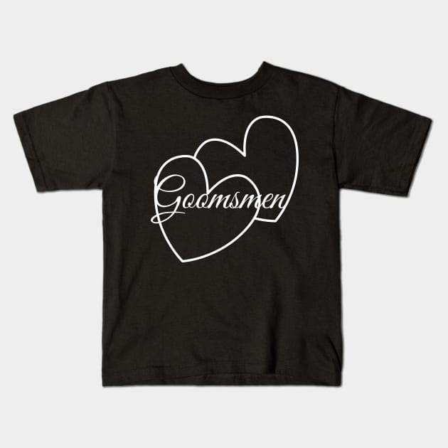 Groomsmen t shirt Kids T-Shirt by Courtney's Creations